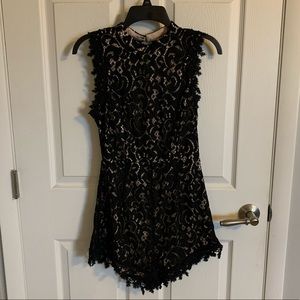 Black Francesca’s Lace Romper